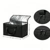 Thermal Insulated Food Delivery Bag Tear Resistant Aluminum Foil Lining Reusable Zipper for Commercial Food Delivery Service
