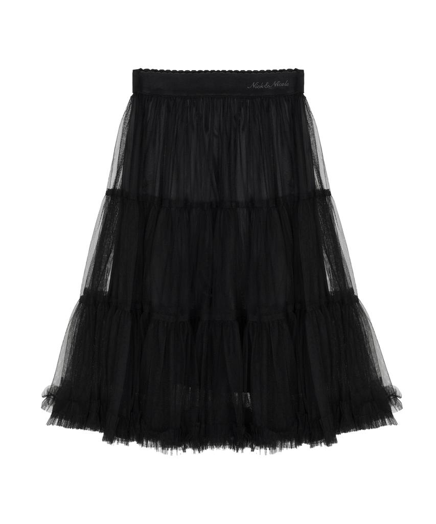 Nigaennikol Tulle Volume Skirt_Black