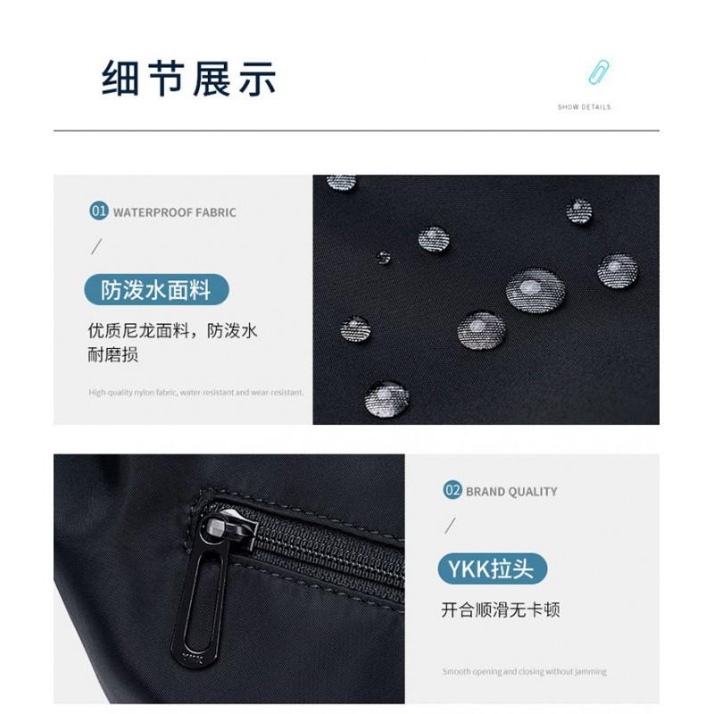 Men's Crossbody Bag Fashionable Popular Commuting Single Shoulder Backpack Horizontal Casual