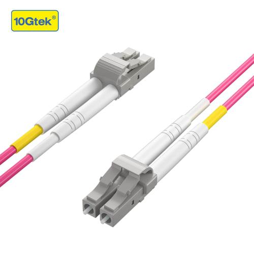 10Gtek OM4 LC-LC 10 Gb/Gigabit Multimode Duplex Glasfaserkabel Glasfaser-Patchkabel 50/125 m LSZH Glasfaserkabel (für SFP-Modul, Computerfaser