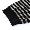 Hengyuanxiang Women's Lyocell Striped Polo Knit Top