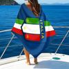 Strandtuch mit Aufdruck des italienischen Fußballwappens, superweiche Mikrofaser, perfektes Geschenk zum Geburtstag, für Pool, Strand, Reisen, für Familie und Freunde