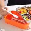 Food Grade 304 Stainless Steel Compartment Lunch Box Sealed Insulated Bento Box with Tableware for Students Office Workers