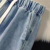 Women's Lyocell Blend Drawstring Elastic Waist Jeans