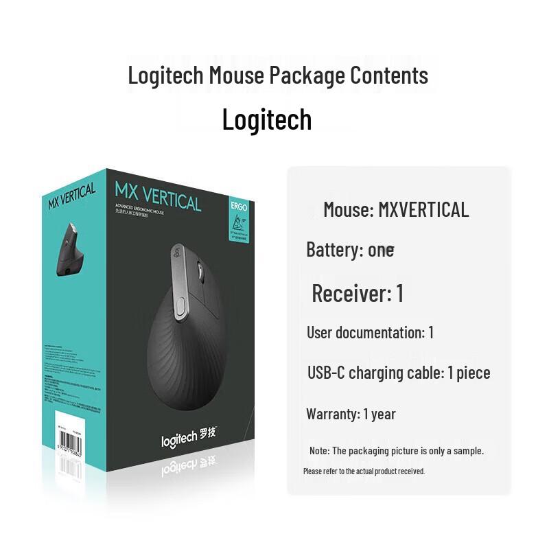 Logitech MX Vertical Ergonomic Wireless Mouse