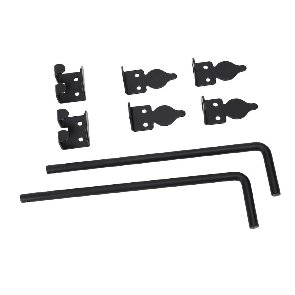 2Pcs Heavy Duty Cane Bolt Gate Drop Rod Efficient Locking Weather Proof Steel Gate Bolt Hardware for Wooden Fence