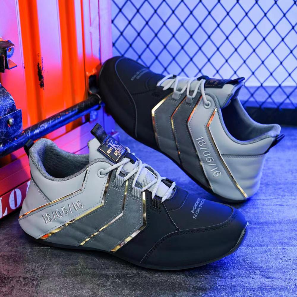 2024 New Soft Leather Comfortable Handmade Shoes Low Top Lace-up Shoes Green White Fashion Sneakers Running Leather Shoes