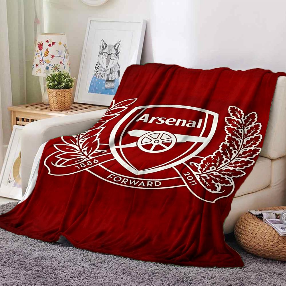 Arsenal Crest Blankets Flannel Printed Breathable Warm Throw Blanket for Home Office Bedspreads 0708a33