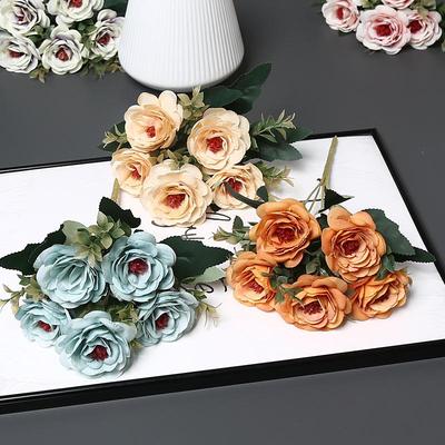 Künstliche Rosenblumen für Heimdekoration, Wohnzimmer-Ornamente, Hochzeitsarrangements und Foto-Requisiten