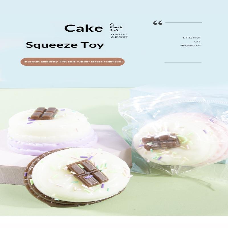 Cute Chocolate Cake Toy Soft Slow Rising For Stress Relief Kids Birthday Party Favors