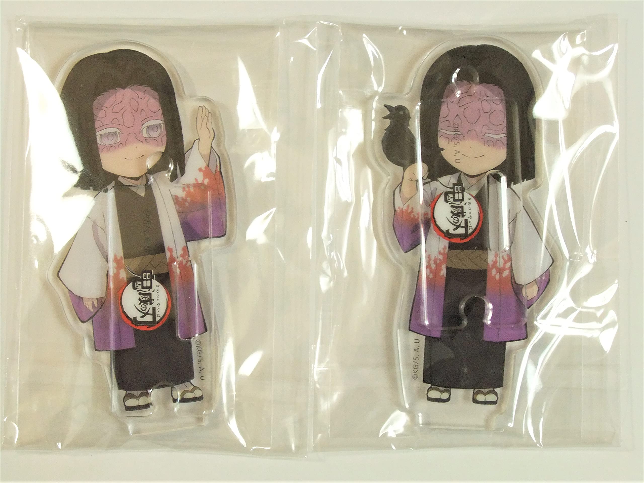 

Клинок, рассекающий демонов ufotable кафе Соединяемая акриловая подставка Убуяшики Кагая Набор из 2 шт.