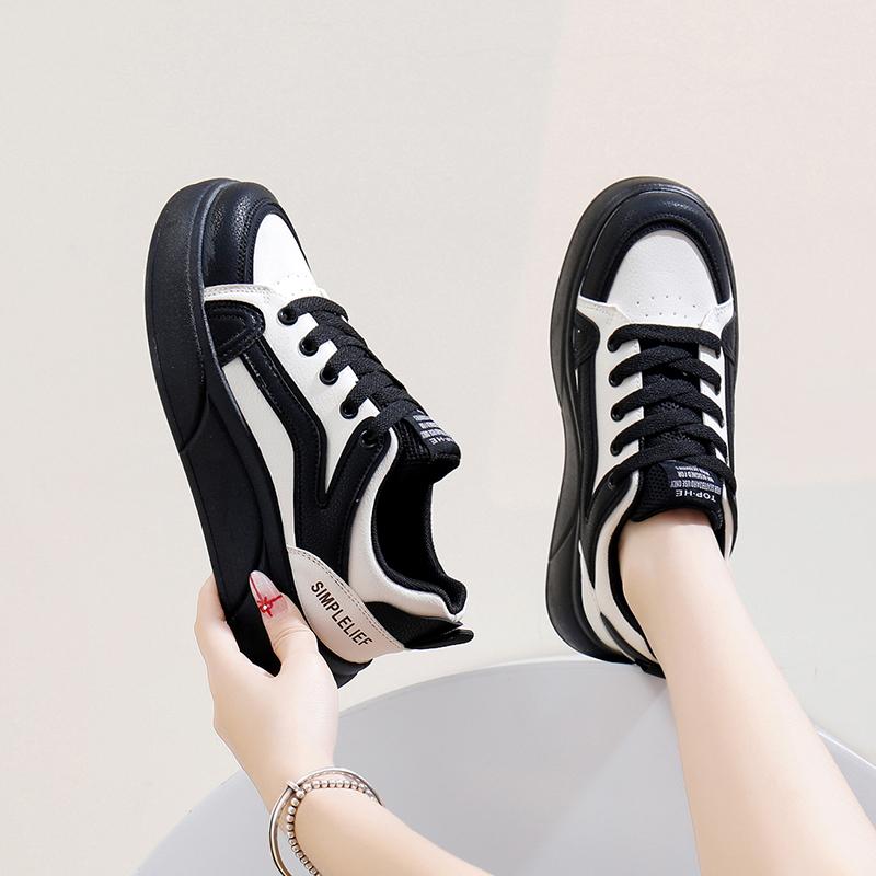 fashion Spring Autumn Women Sneakers Height Increasing Casual Shoes Fashion Concise Skateboarding Shoes Comfortable Casual Sneakers