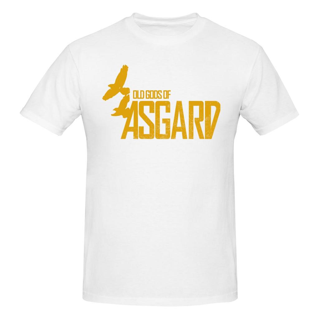 Divertente T-shirt Stampata Unisex Ispirata ad Alan Wake Old Gods Of Asgard T-shirt Unisex Uomo