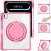 For iPad Pro 13 (2024) Case with Shoulder Strap Kickstand PC+TPU+Acrylic Tablet Cover