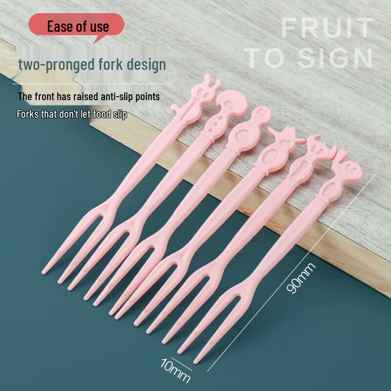 Cartoon Fruit Forks (100-Count)