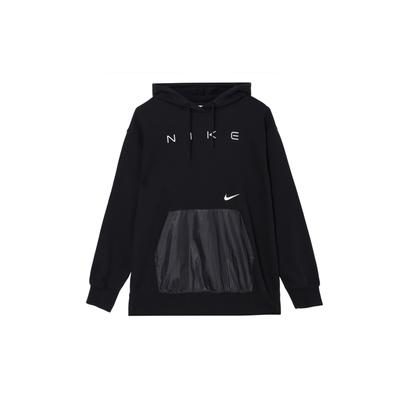 Solid Color Letter Print Casual Pullover Hoodie Women Hoodies Black DJ6394-010