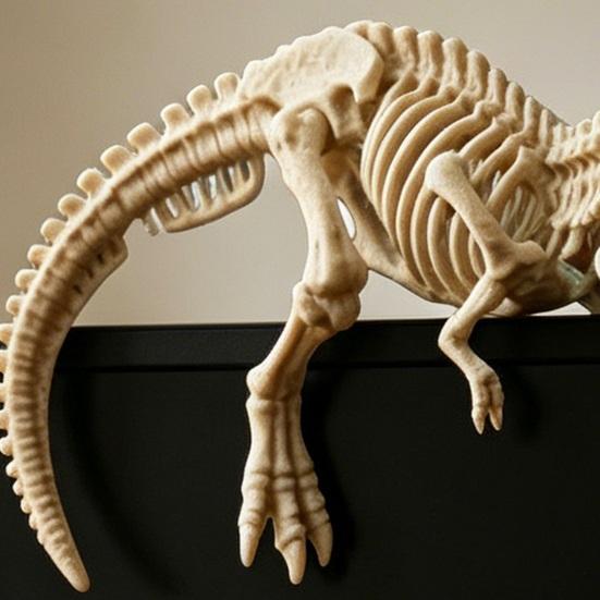 Yousheng Funny Dinosaur Ornaments, Decorative Lying Dinosaur Figurine, 3D Computer Monitor Dinosaur Ornament for Home Office