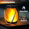 Solar Flame Lanterns Outdoor Decor Led Rope Light For Camping And Garden