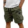 Men’s Golf Cargo Shorts Loose Fit Cotton Shorts with Elastic Waistband and Multiple Pockets for Casual Outdoor Activities