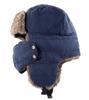 Conectaile Outdoor Unisex Winter Warm Pilot Cap with Ear Windproof Trapper Hat with Navy Blue Flaps, Mask,