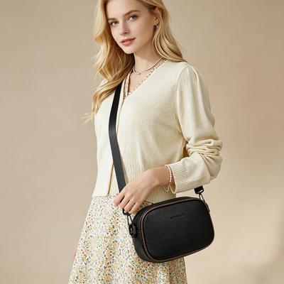 Women's Casual Crossbody Bag, Soft PU Leather Small Shoulder Bag, Fashion Mini Messenger Bag for Daily Use, Multi-color Available