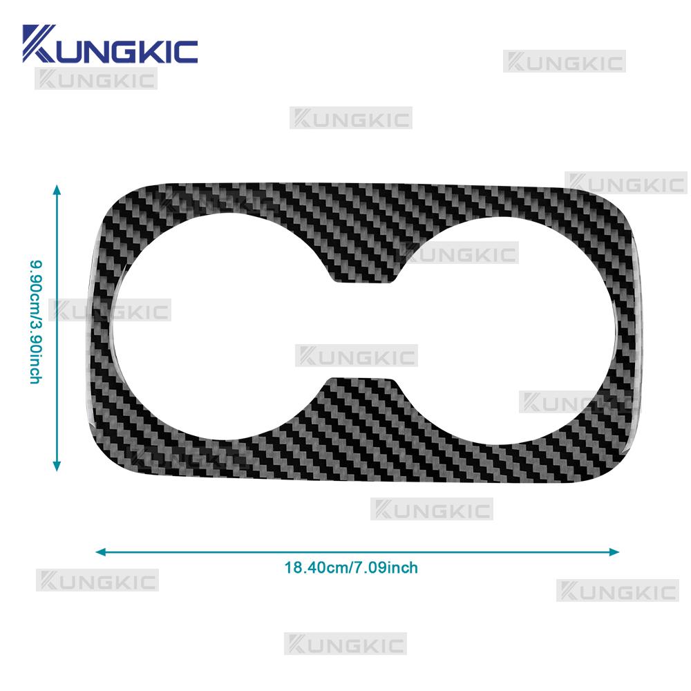 Real Soft Carbon Fiber Sticker For Kia Sportage NQ5 2025 2025 2025 2025 LHD RHD Car Rear Drain Cup Interior Trim Accessories