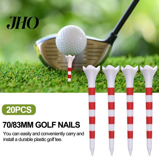 Short Golf Tees 20Pcs High Stability Low Friction Unbreakable Lightweight Simple Installation Training Tools
