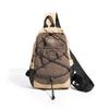 Schoolbag Mountain Fog Purple Ash Drawstring Function Lightweight Mountaineering Backpack Couple Outdoor Hiking Breast Bag