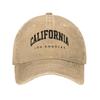 Washed Baseball Cap CALIFORNIA Black Spring Hip Hop Hats For Unisex-Teens  Y2k Cute Running Hippie Sun Baseball Caps
