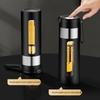 High-End Portable Tea Infuser Cup with One-Button Lid – Creative Borosilicate Glass Design