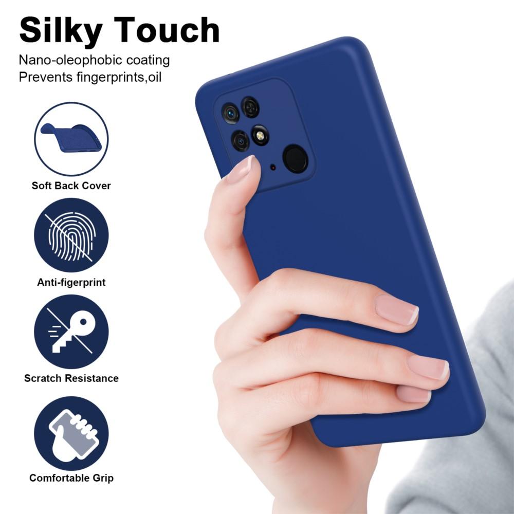 Liquid Silicone Case For Xiaomi Redmi 10C Fundas Luxury Soft Shockproof Phone Cover Redmi 10C Case