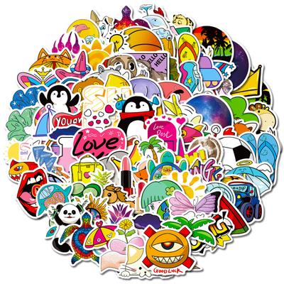 T01040732 Clearance 100 Sheets Animal Small Fresh Graffiti Sticker Suitcase Trolley Case Sticker