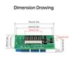Four Digits Time Control Minute Timer Board Digital Display Counter Module Process Counter Controller with Relay Output 0-9999