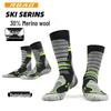 30% Merino Wool Thickened Mid-Calf Hiking & Camping Socks for Autumn/Winter