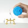 LONGWIN 60mm Ice Cracked Crystal Ball Decorative Glass Ball Home Decoration Accessories (Light Blue)