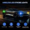 8PCS Wireless LED Lights For Car With Remote Control, High Brightness Wireless LED Strobe Light 8 Colors USB Charge IP65 Waterproof Anti-Collision