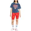 Nike Graphic Print Casual Breathable Short-Sleeve Round-Neck T-Shirt Women Tops Light-Sea-Blue DR9010-451