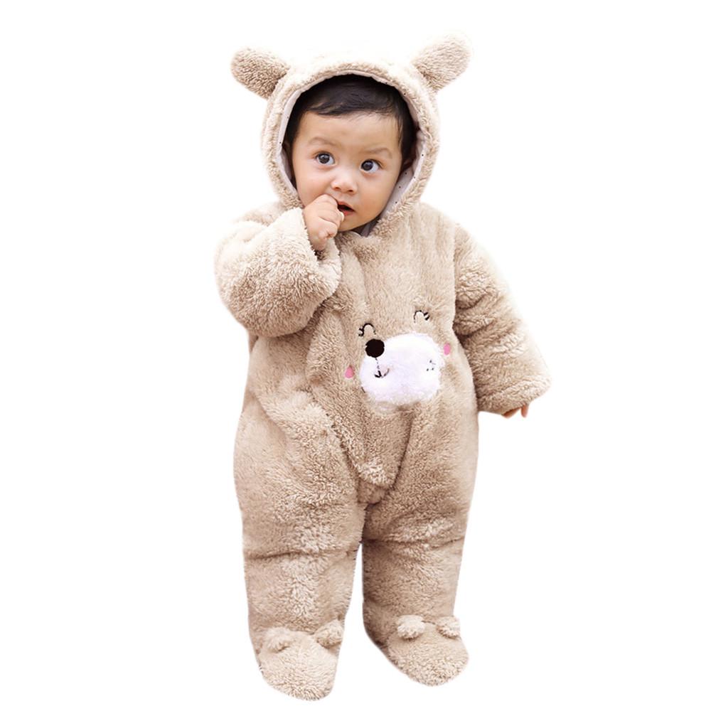 Waymine Baby Rompers Girls Boys Long Sleeve Solid Lapel Button Jumpsuit Outfits Waymine Baby Rompers Girls Boys Long Sleeve Solid Lapel Button Jumpsuit Outfits