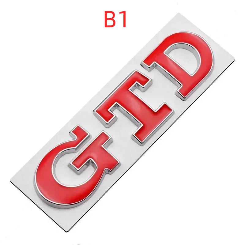 3D Металлическая Наклейка на Переднюю Решетку Автомобиля Логотип GTD Наклейка на Заднюю Крышку Багажника Эмблема Значок Для Golf 4 5 6 7 7 MK4 MK5 MK6 MK7 MK8 B1