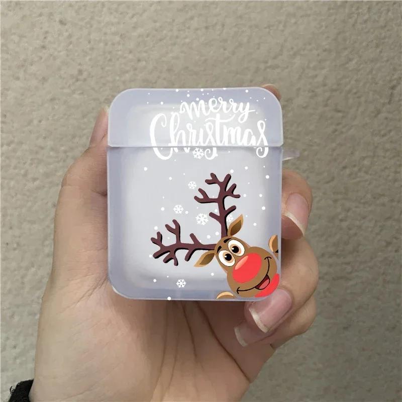 Merry Christmas New Year Earphone Case for Airpods 4th 3rd Pro 3 Soft Cover for Airpod 2 3 1 Protective Accessorie Shell Fundas