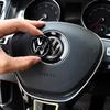For Volkswagen For Volkswagen VW GTI Passat B6 Golf 4 Polo Jetta Beetle Tiguan CC Car Steering Wheel Sticker ABS Auto Emblem Badge Decoration EN1