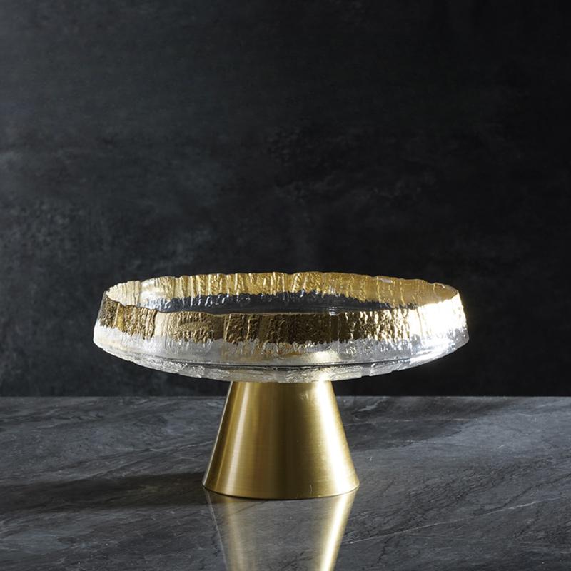 

Высококачественная высокая стеклянная ваза для фруктов, большая домашняя ваза для журнального столика в гостиной, ваза для фруктов, украшения для дома