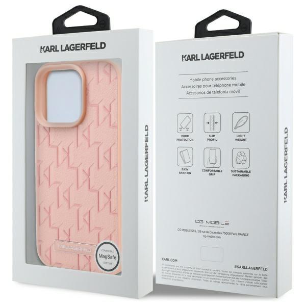 Karl Lagerfeld Klhmp16Xpkhporpp Iphone16 Pro Max 6.9 Różowy/Pink Hardcase Hot Stamp Magsafe