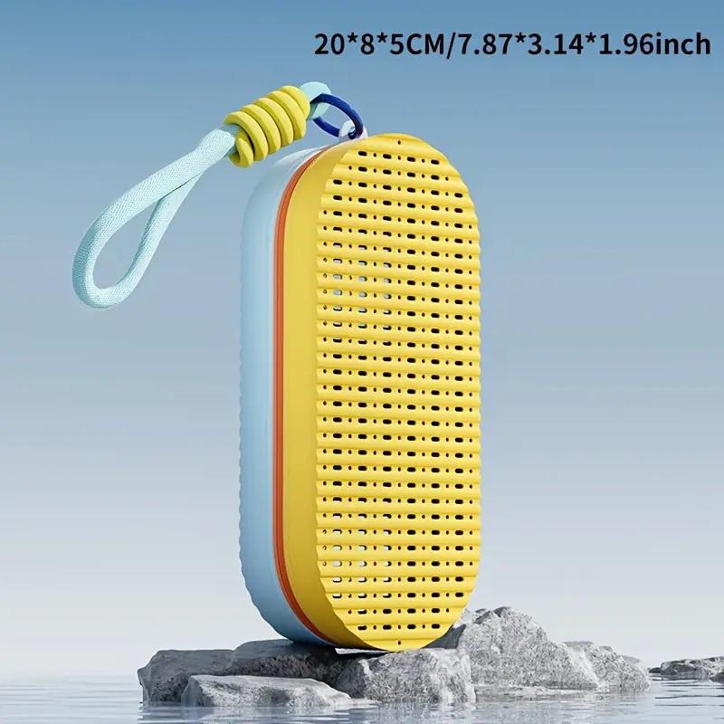 

1 шт. Силиконовый большой вместимости двусторонний на молнии бокс для хранения плавательных очков, дышащий, портативный, защитный бокс для солнцезащитных очков