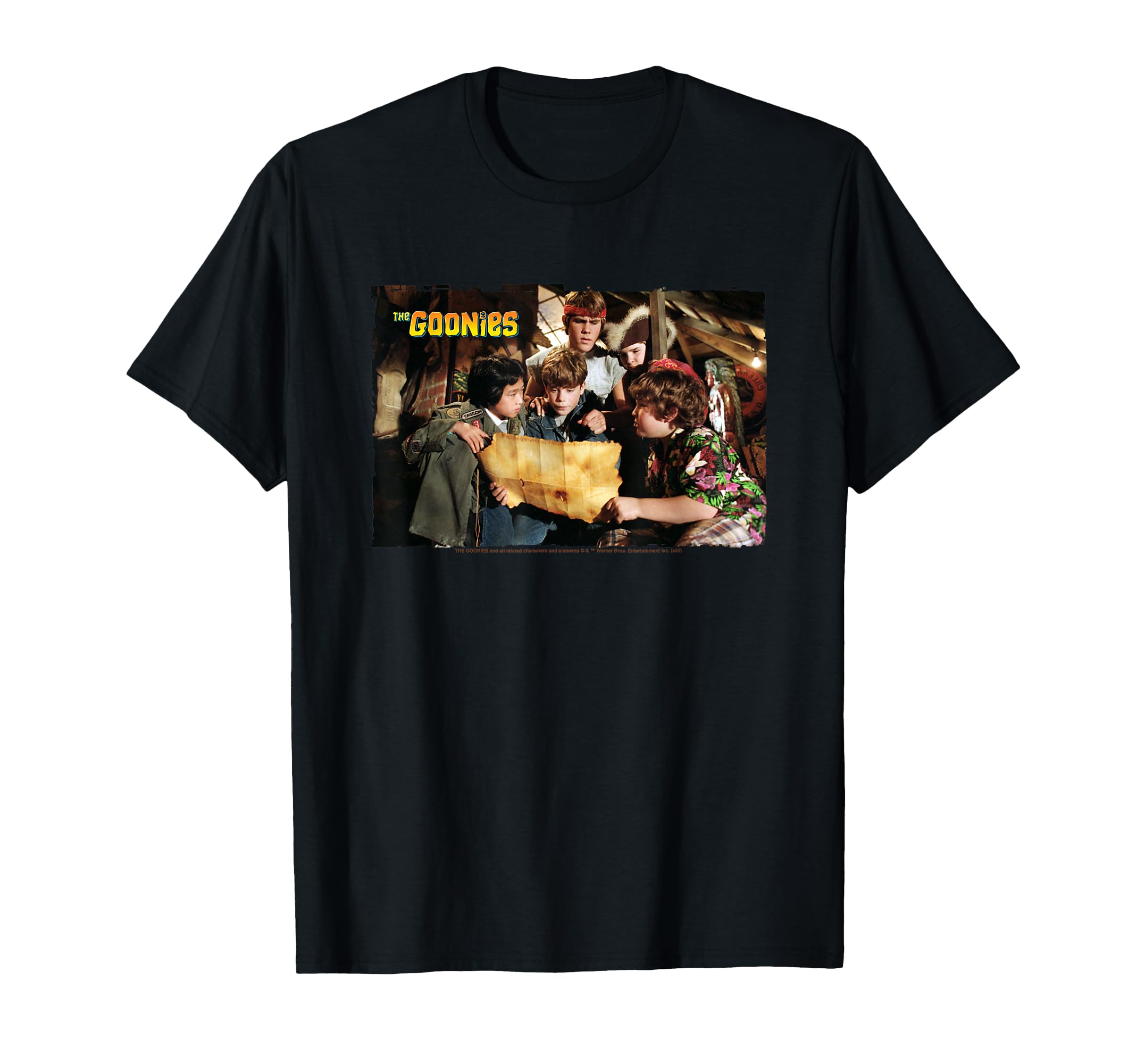 

The Goonies Mikey and Co. Reading Treasure Map T-Shirt