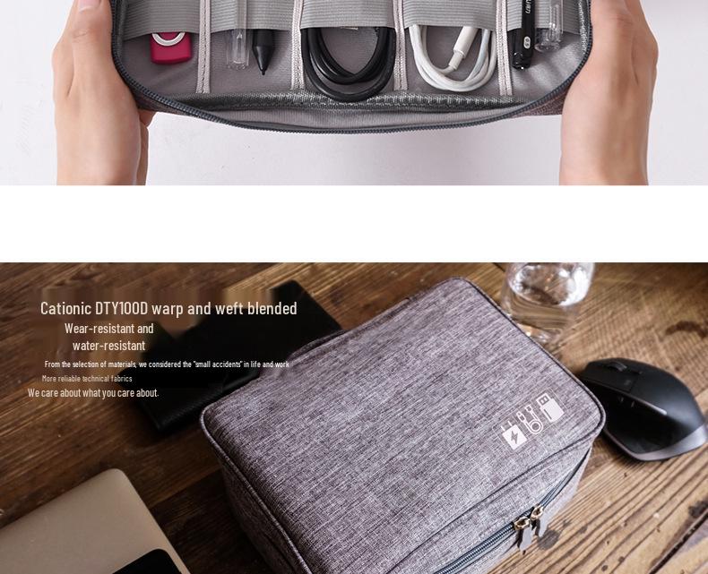Waterproof Multifunctional Travel Digital Storage Bag for Cables, Power Bank, USB, Charger, and Earphones