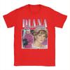 Diana Princess Of Wales 90s Style Men's T Shirt Tees Short Sleeve Crewneck T-Shirts 100% Cotton Graphic Printed Clothing