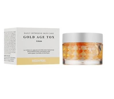 Cápsula creme rejuvenescedora com extrato de bicho-da-seda dourado Gold Age Tox Cream 50 ml