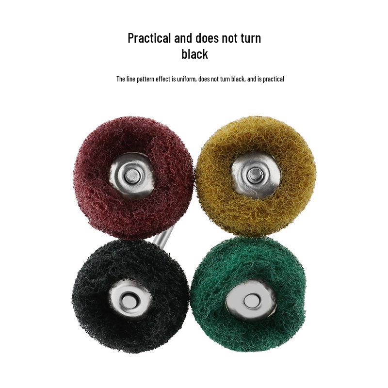 12/40 Count Fiber Wheel Amber Honey Wax Metal Cleaning & Polishing Kit with Handle Brush & Sponge Cloth