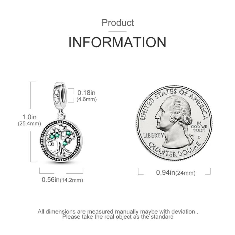 Original Charmscopper Simple Life Tree Heart Beads Fit Charms Platabracelets For Women Women Jewelry Making Gift